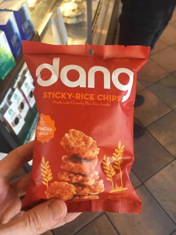 dang sticky-rice chips are a new vegan food option at starbucks