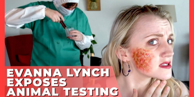PETA Captures Evanna Lynch Enduring a Horrifying Makeover