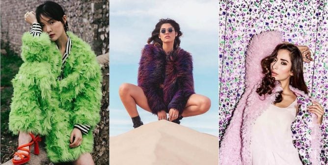 stylish faux fur coats