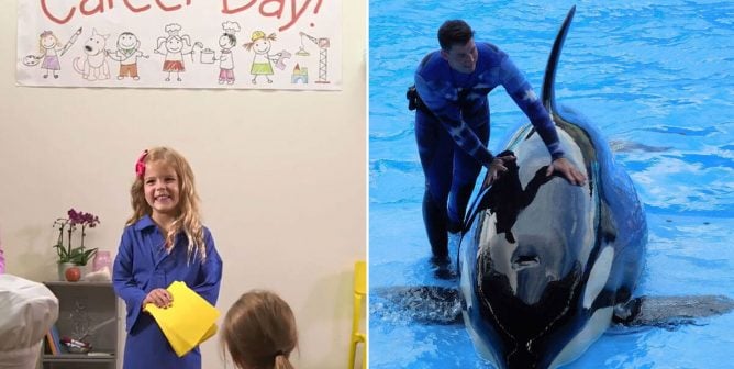 It’s Career Day, and This Poor Little Girl’s Dad Is a SeaWorld Orca Trainer