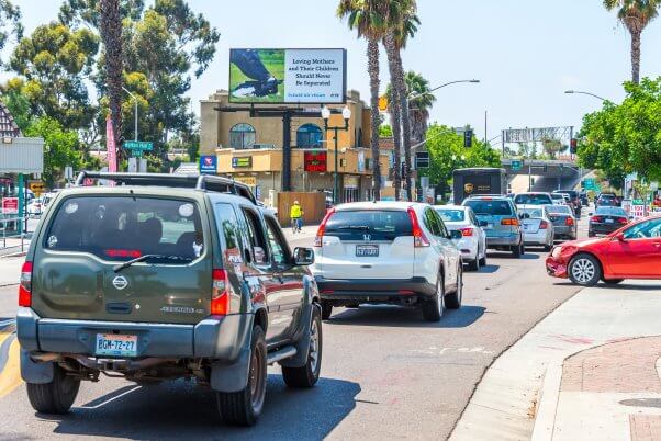 "Loving Mothers and Their Children Should Never Be Separated" billboard in San Diego