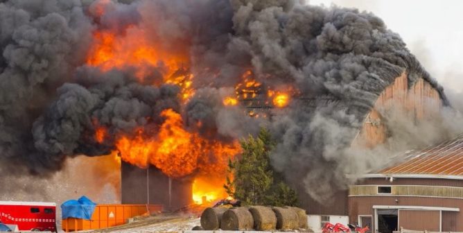 Barn Fire Photo