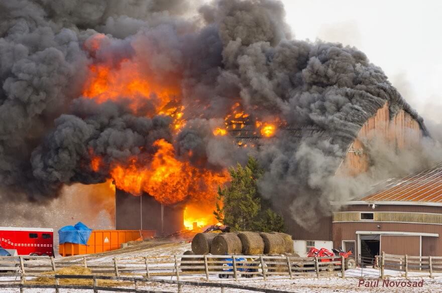 Barn Fire Photo
