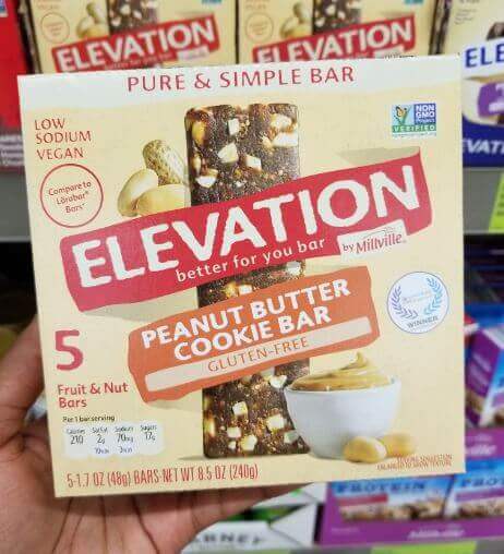 vegan at aldi - elevation pure and simple bars