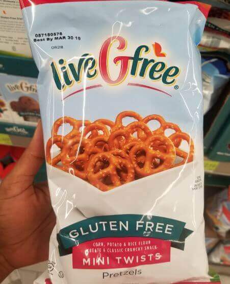 livegfree mini twists pretzels - vegan at aldi