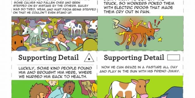 ‘Main Idea’ Sorting Game: Find Supporting Details in Animal Comics