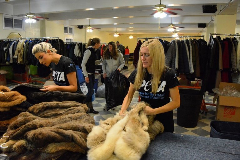 Fur Coat Donations Help Freezing Refugees and Others in Need PETA