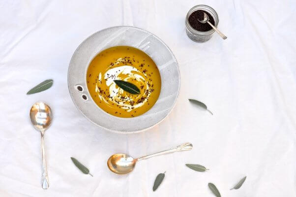 pumpkin and red lentil soup