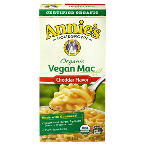 boxed vegan mac and cheese from annie