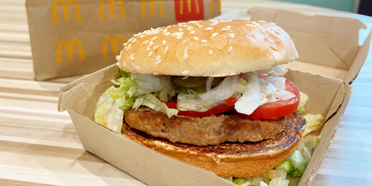 Vegan McDonald's McPlant Burger