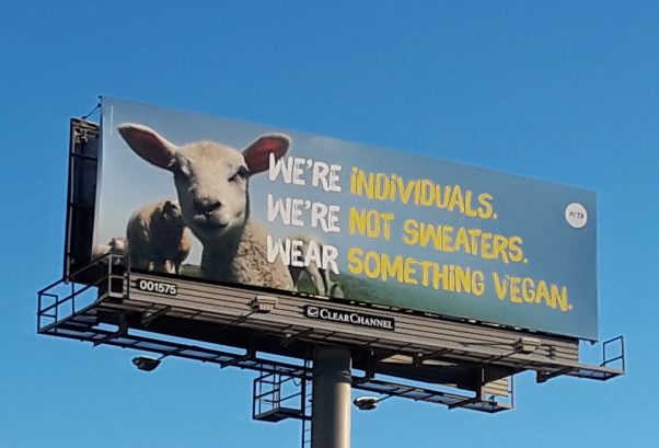 houston billboard wear something vegan