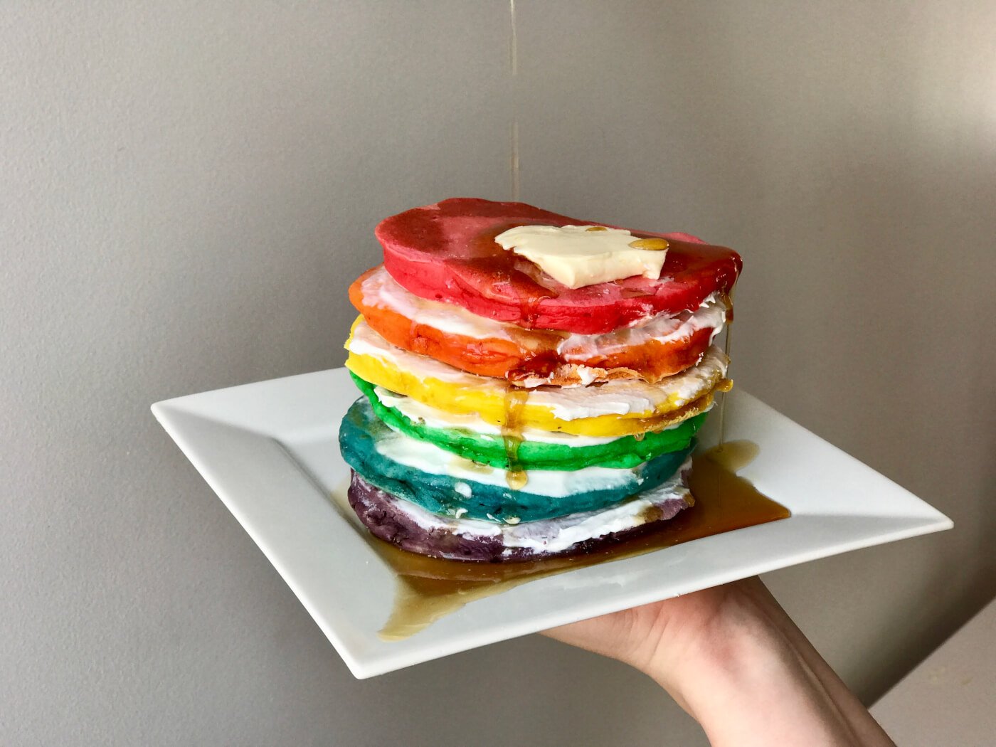 Rainbow Pancakes PETA