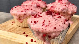 Raspberry-Vanilla Cupcakes