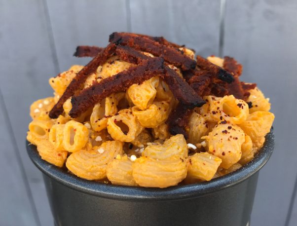 bacon, mac and cheees
