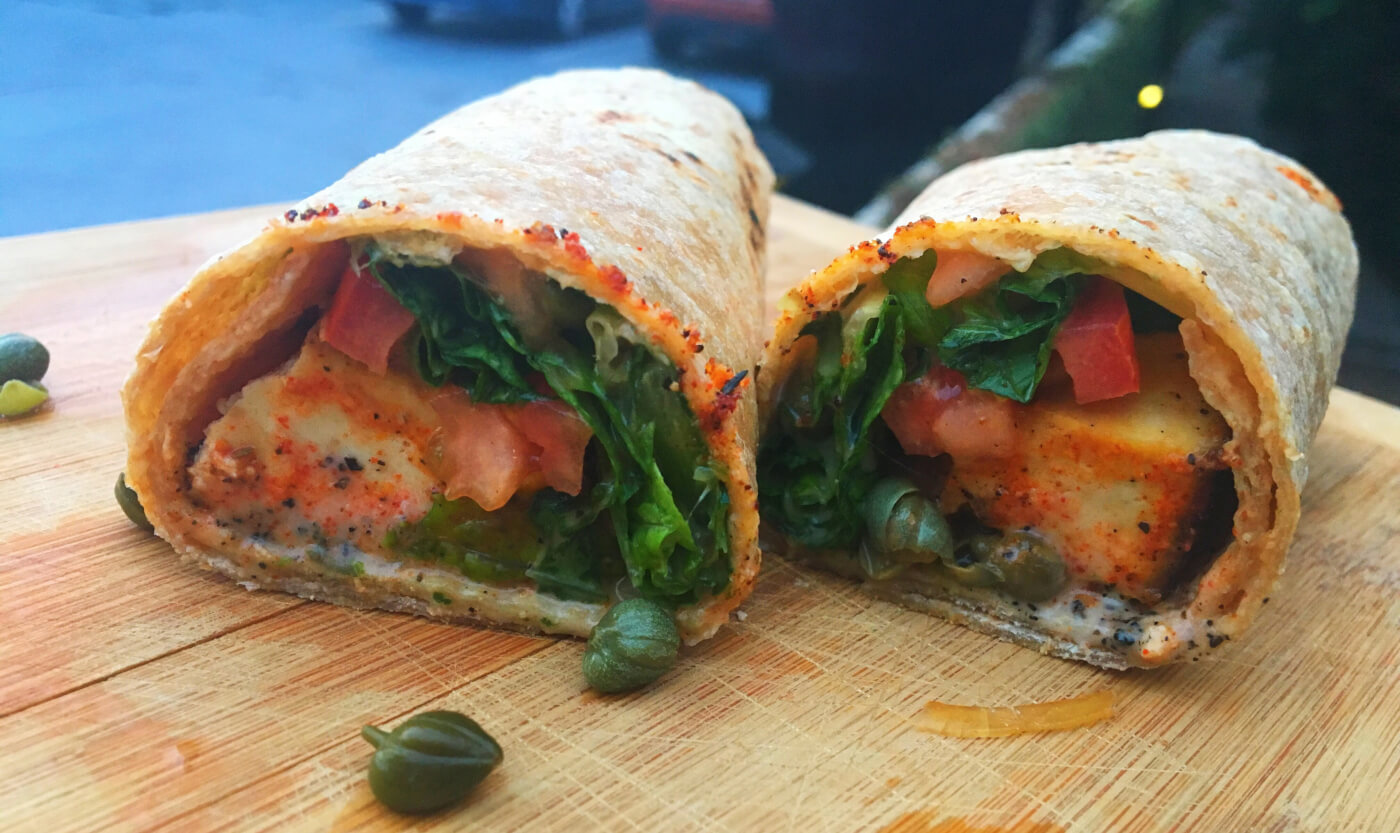 Cajun Tofu Wrap