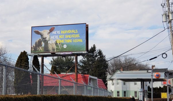 Wear Something Vegan Billboard in Dover New Jersey