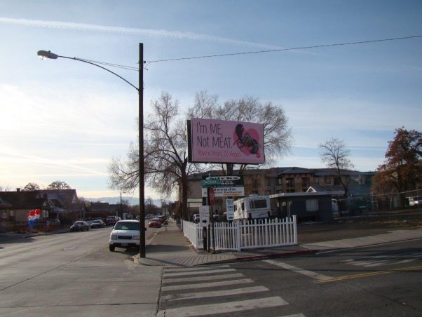 Me Not Meat Lobster Billboard Reno Nevada