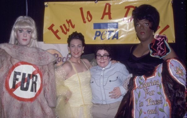 #throwback PETA post from the 90s: Fur Is a Drag