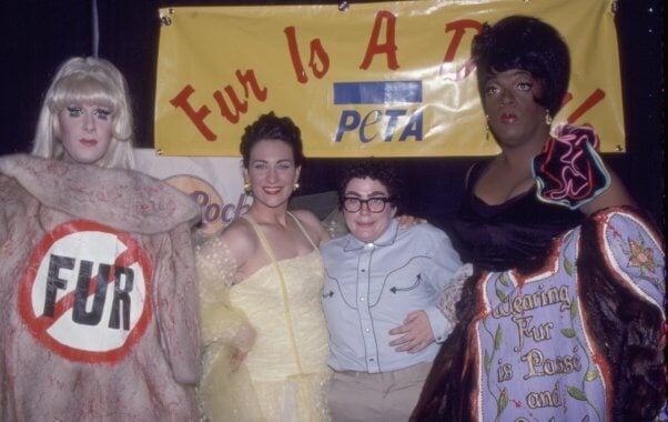 #throwback PETA post from the 90s: Fur Is a Drag