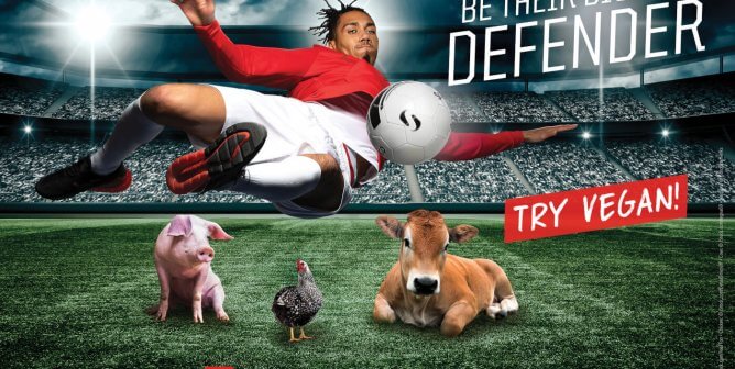 Chris Smalling Jumps to Animals’ Defense in New PETA UK Vegan Ad