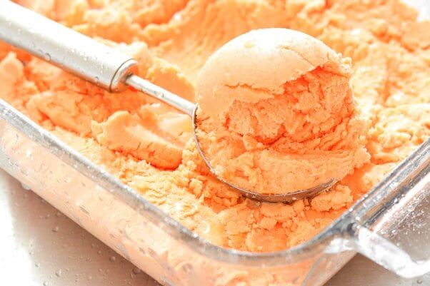 Peach sorbet from Ahead of Thyme