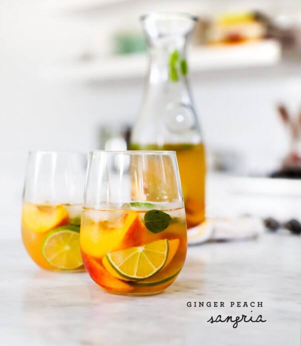 Ginger Peach Sangria