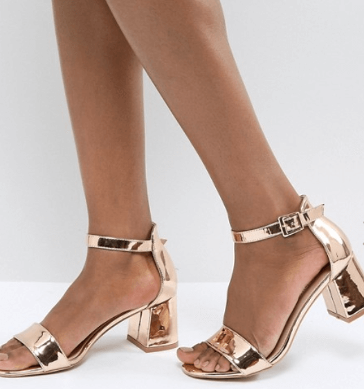 rose gold prom shoes uk