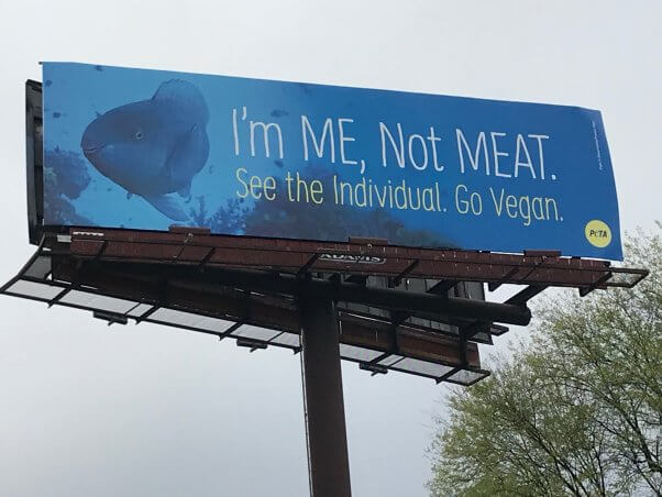 Im Me Not Meat Billboard in Charlotte North Carolina