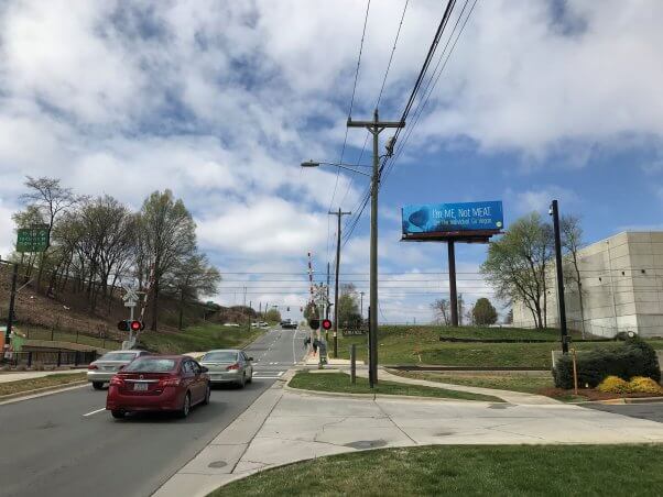 Im Me Not Meat Fish Billboard in Charlotte, North Carolina