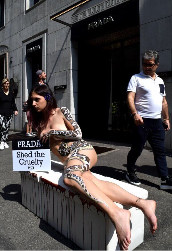Activists at Prada Shareholder Meeting