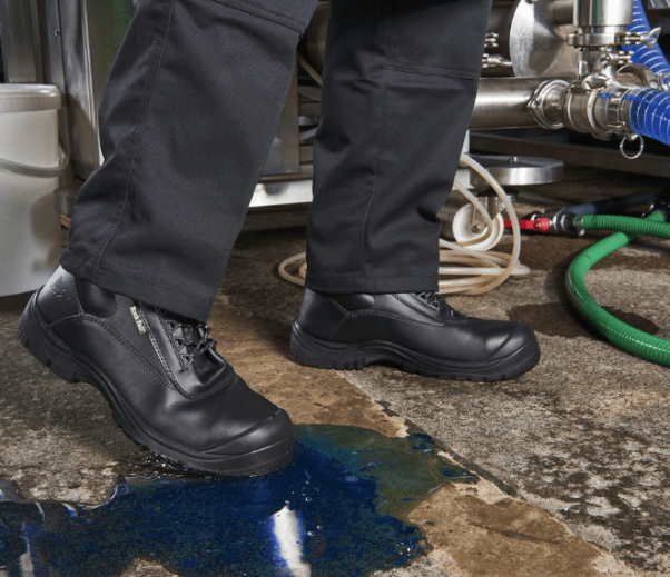 Non leather work boots deals