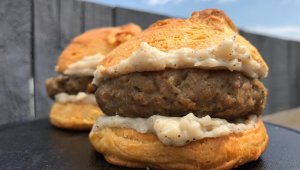 Biscuit and Gravy Breakfast Sandwich
