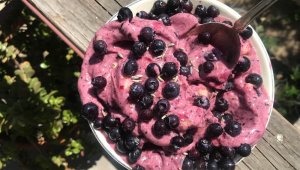 Blueberry–Lavender Nice Cream