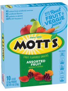 Motts Fruit Flavored Snacks Vegan