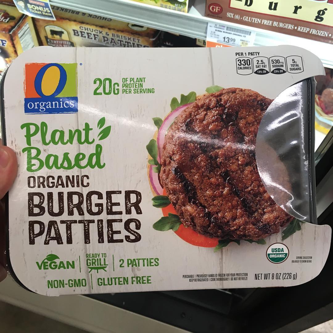 O Organics Plant Based Protein Vegan Burger Patties