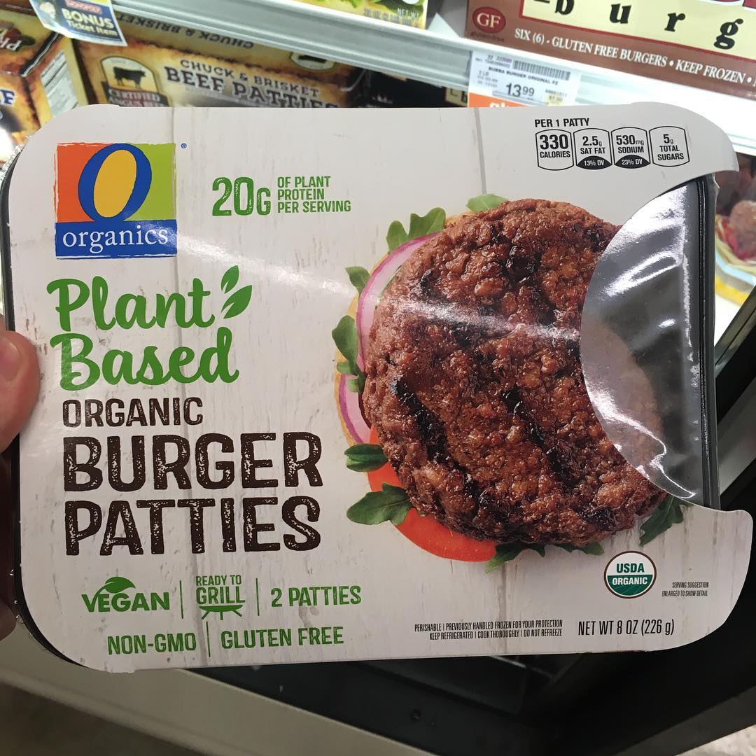 O Organics Plant Based Protein Vegan Burger Patties
