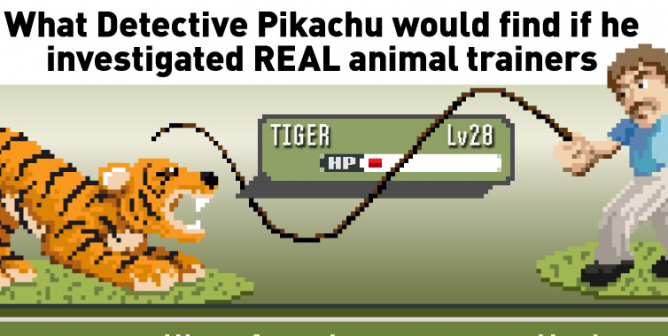 PETA parody detective pikachu investigates real animal trainers 2019