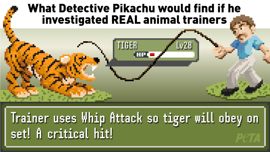 PETA parody detective pikachu investigates real animal trainers 2019