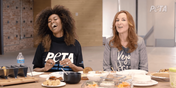 Glozell Green and Kate Duffy Vegan Mukbang Video