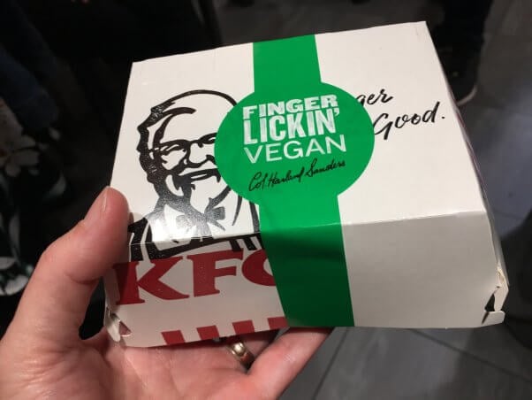 KFC Vegan Chicken Sandwich Box