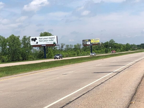 Not Your Mom Not Your Milk Billboard in Weyauwega