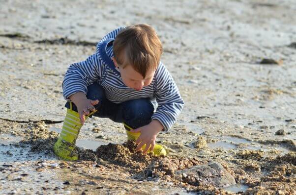 child at the beach