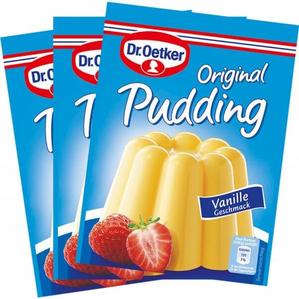 vegan pudding mix from dr oetker brand