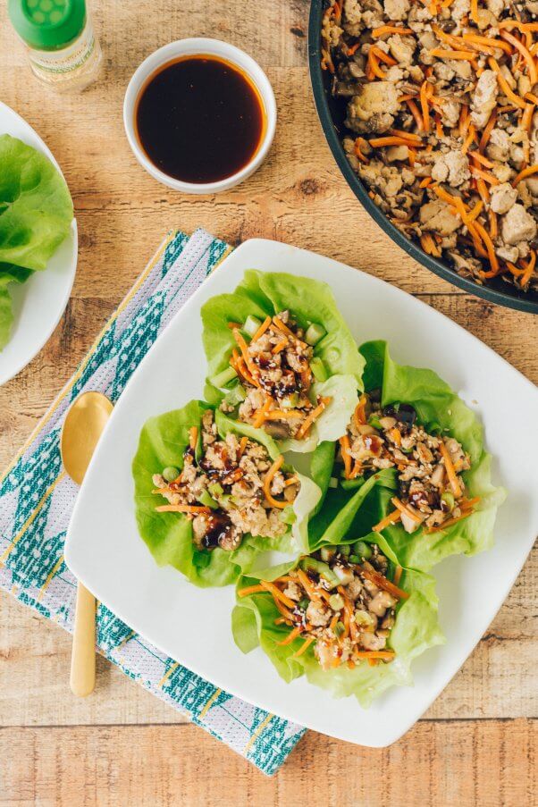 Vegan tofu lettuce cups from Sincerely, Katerina