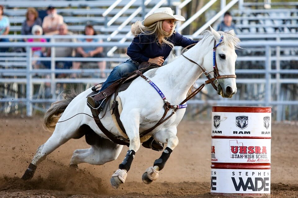 horse, girl, racing