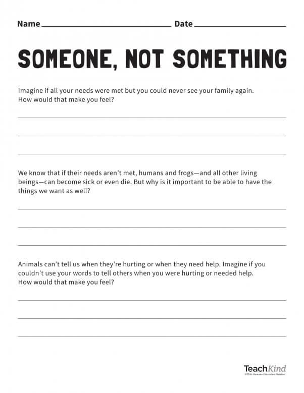 Someone, Not Something: Animals Have Needs and Wants, Too! (Grades 3–5) | PETA Someone, Not Something: Animals Have Needs and Wants, Too! (Grades 3–5) | PETA