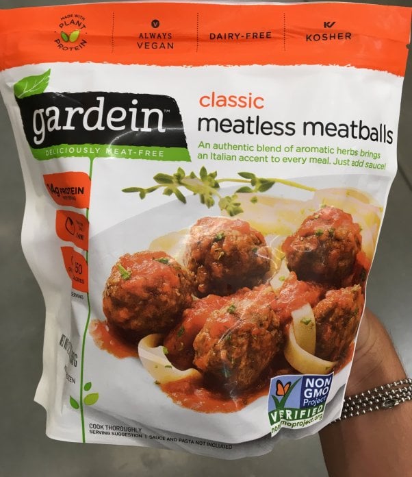 Gardein Meatless Meatballs at Winco