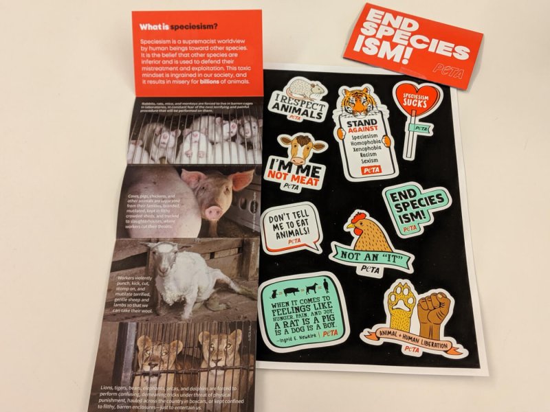 End Speciesism stickers