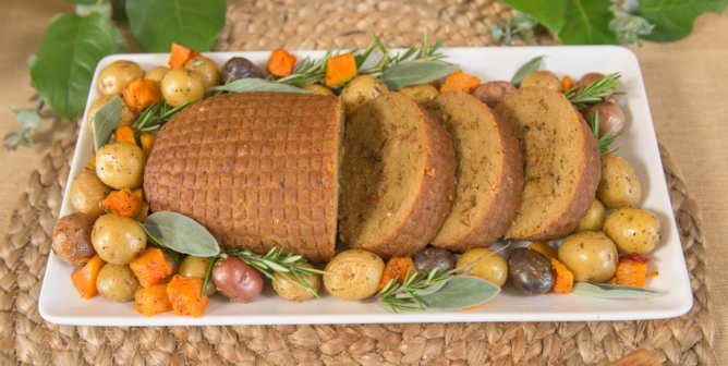 Vegan Thanksgiving roast