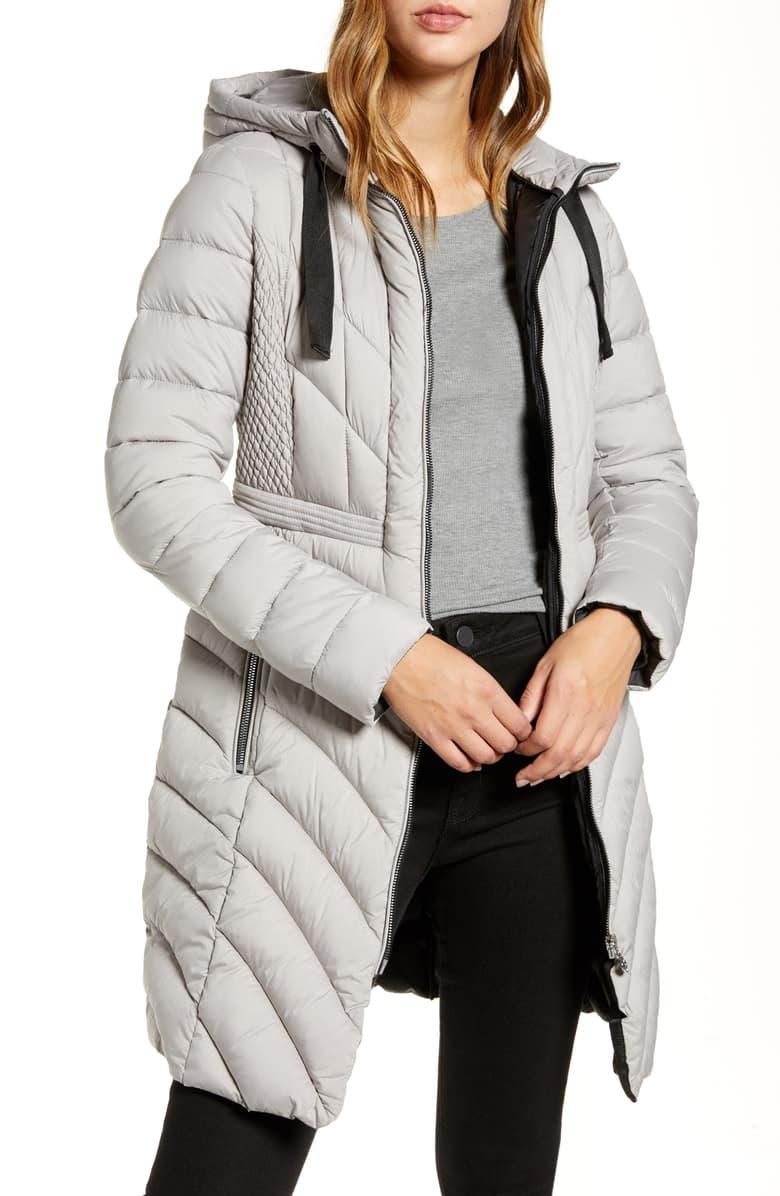 Women's Wool Coat with Fur Hood Thermal Jacket Slim Fit Jacket Winter Parka Wool Lining Coat with Zip 